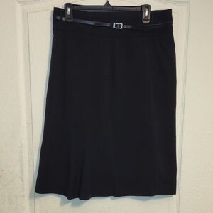 Worthington Black Knee-Length A-Line Skirt for Cocktail